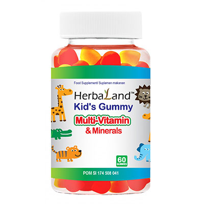 Kids Gummy Multivitamin dan Minerals 60 Tablet Kunyah