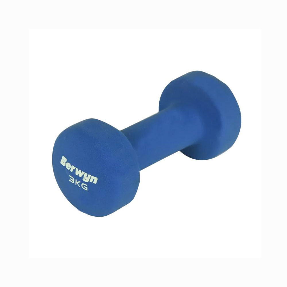 Dumbbell Neoprene 3 Kg - Biru