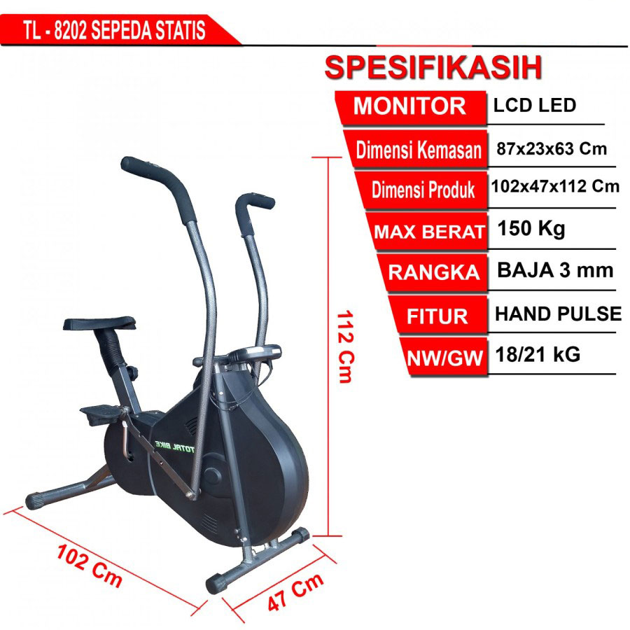 Sepeda Statis TL 8202 Anti Gores