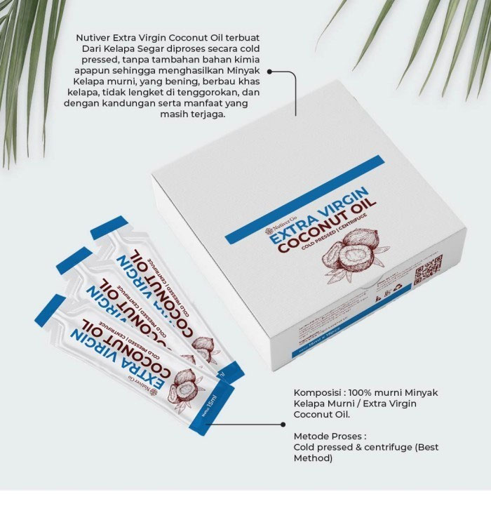 Extra Virgin Coconut Oil  Sachet 15ml x 15 Sachet